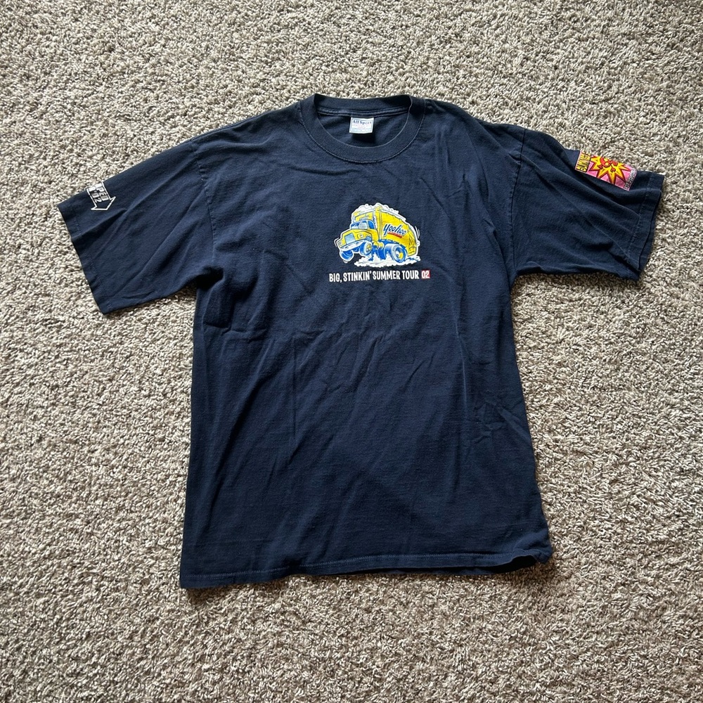 Vintage y2k vans warped tour 02’ t-shirt mens XL dark blue blink-182 green day